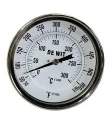 TERMOMETRO BIMETALICO DE WIT MOD:BMP-3X21/2-0100